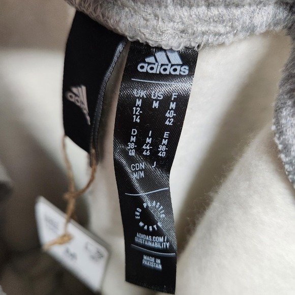 Adidas Pants Womens Medium Gray All SZN Fleece Cuffed Joggers Sweatpants‎ HK0442 - Picture 7 of 11